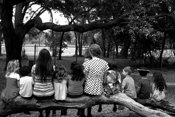 Students outside